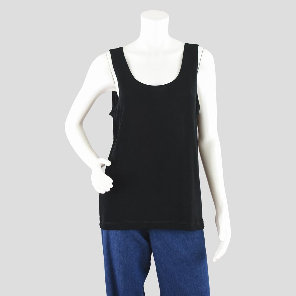 Black Tank Top Women's Large, Chico's Travelers Contemporary Size 2 NWT